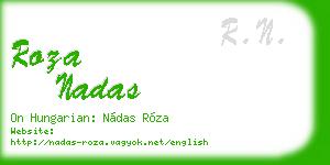 roza nadas business card