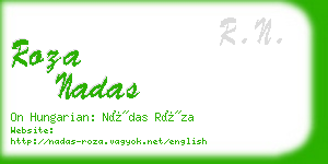 roza nadas business card